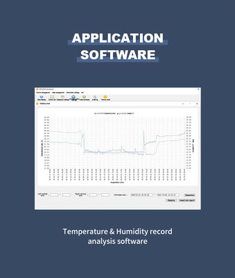 97*72*31mm Industrieel LCD-scherm Draadloos realtime temperatuur- en vochtigheidsdata-logger met WIFI