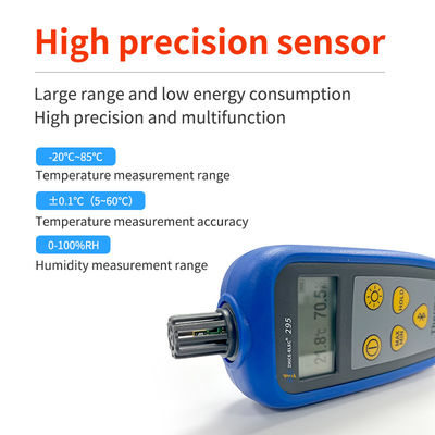LCD-scherm Digitaal droog-natte gloeilamp (Handheld) Temperatuur- en vochtigheidsmeter met sensor