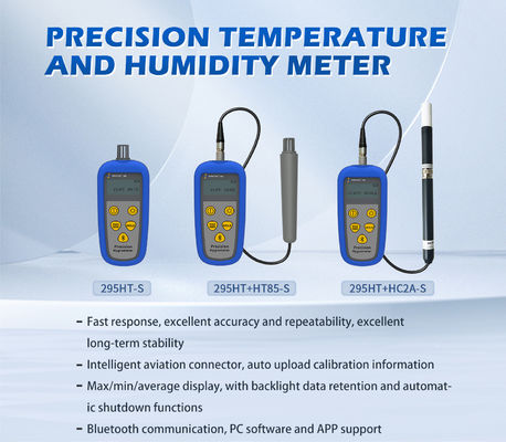 LCD-scherm Digitaal droog-natte gloeilamp (Handheld) Temperatuur- en vochtigheidsmeter met sensor