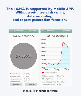 Temperatuurbestendige industriële digitale kalibratie meetcontactreferentiethermometer