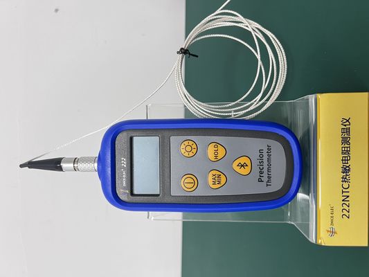 Waterdichte thermistorthermometers met hoge nauwkeurigheid met een enkelkanaal met een sonde van 206 g