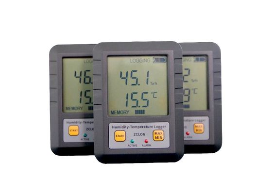 Lcd-display data logger voor de farmaceutische industrie met temperatuur- en vochtigheidssensor