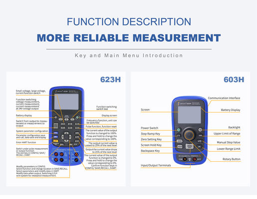 Multifunktioneel weerstandsthermocouple Rtd-proceskalibrator voor het uitgangsprocessignaal