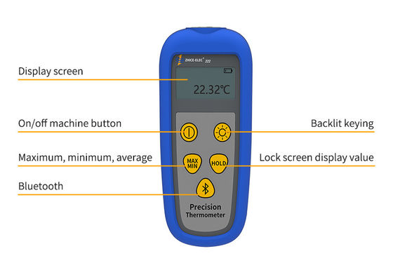 Single Channel NTC thermometer met sensor -40-150C Hoog nauwkeurige 0,001C resolutie