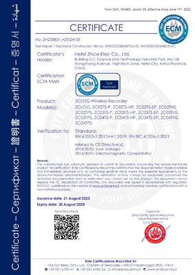 Hoge nauwkeurigheid draadloze temperatuur-druk data logger Zhice-elec ZC02TPS met adapter