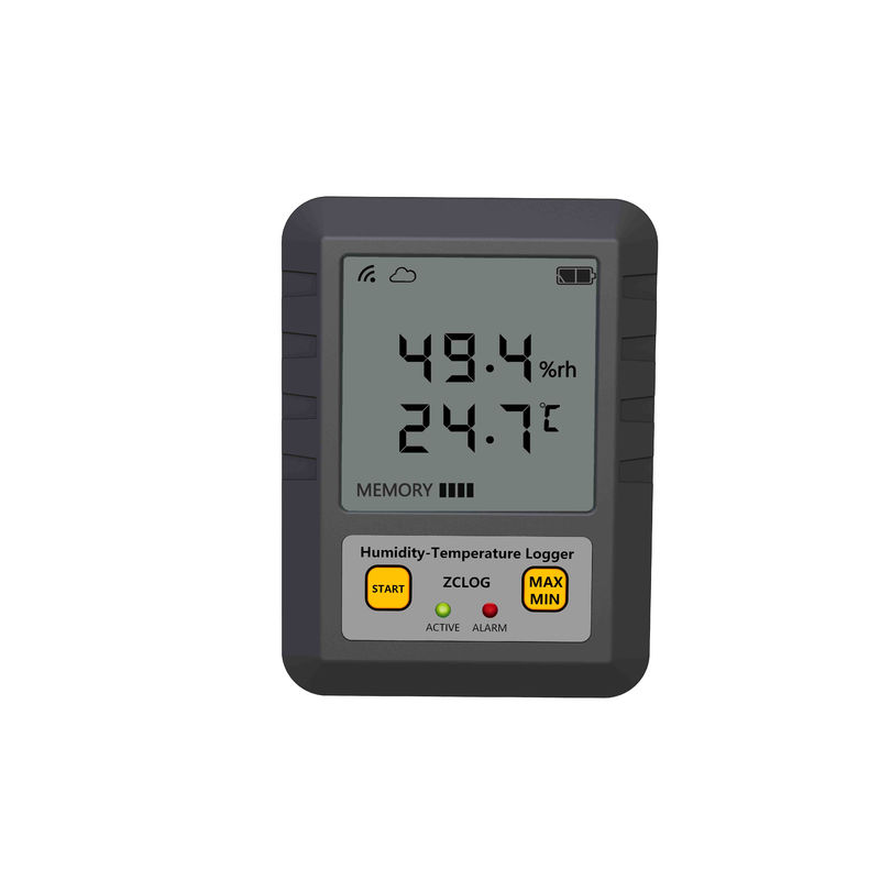 Monsternamingsinterval 0,1 min-24 uur Farmaceutische industrie WIFI LCD display Temperatuur en luchtvochtigheid Data logger