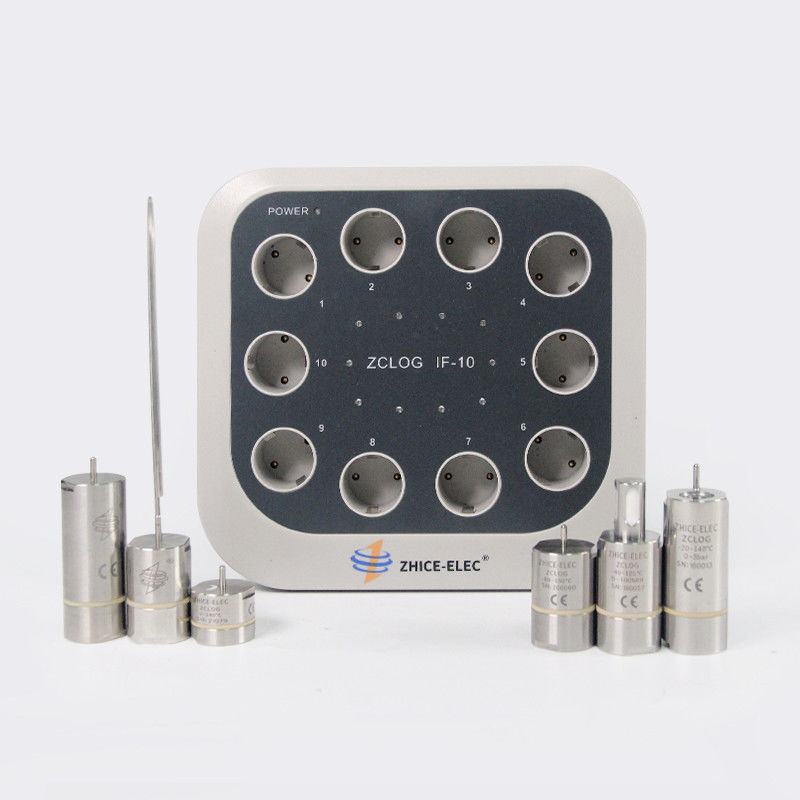 ODM Multipoint 10 Channel Data Downloading Adapter GMP Draadloze hoge temperatuur data logger met data analyse software
